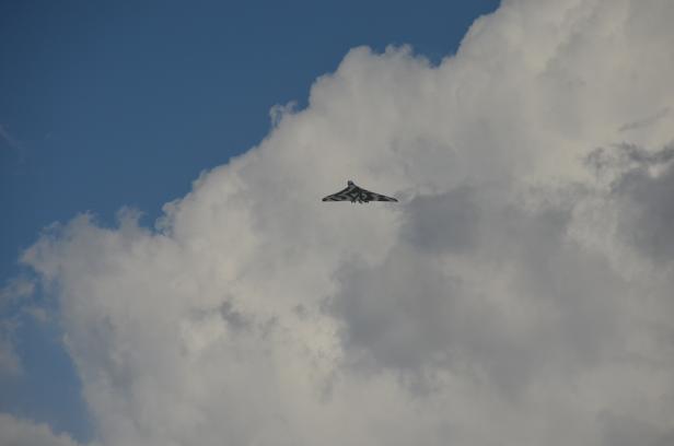 Vulcan, climbing and departing